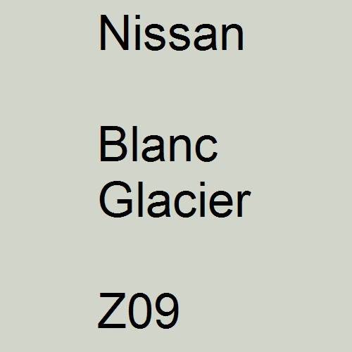 Nissan, Blanc Glacier, Z09.